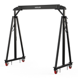 Garvee Adjustable Gantry Crane, 2 Ton 4400 lb Portable Steel Crane with 97"–141" Height & 12 Positions