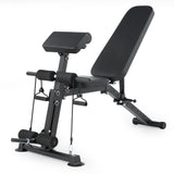 Garvee Adjustable Weight Bench for Home Gym – 700 lbs Weight Capacity Foldable Workout Bench with 8 Backrest Positions for Full Body Strength Training (Black)