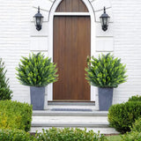 Garvee Artificial Cedar Topiary Ball Trees Set – Realistic Faux Cypress Shrubs – Decorative Indoor Outdoor Green Plant for Home, Porch, Garden, or Office – 4 Pack, 25.5 Inch – 4pc Green PZ-1-245, 65x45cm