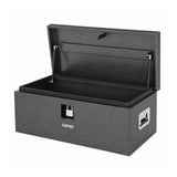 Garvee 30"x15"x15" Heavy-Duty Steel Truck Bed Tool Box - Built-In Key Lock, Dual Side Grab Handles & Gas Struts, Weather-Resistant Powder-Coated Storage Chest for Pickup Trucks, RVs, and Trailers - Grey