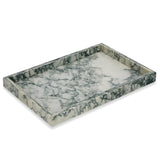 Garvee Blue & Green Marble Balloon Party Tray - Decorative Water-Resistant Stone Organizer for Kids' Event or Festival - Modern Home Decor, Large 30x20x3cm, Blue and green - Blue-Green
