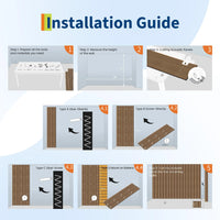 Garvee Set of 6 Modern 3D Fluted Acoustic Wood Slat Wall Panels 47.2" x 23.6" Soundproof Decorative Panels for Home Theater, Office, Studio and Interior Walls, Walnut