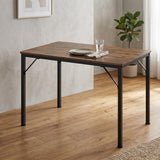 Garvee 43.3" Industrial Dining Table for 4 – Rustic Brown Kitchen Desk for Dining Room, Living Room or Apartment (Table Only)