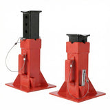 Garvee Heavy-Duty 12 Ton Jack Stands, 2 Pack Pin Type Supports with Quick-Lock for Trucks, RVs & Trailers, 11-18.5 Inch Adjustable Height, Professional Automotive Garage Equipment, Red - Red