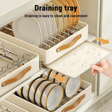 Garvee Heavy Duty Pull-Out Cabinet Organizer - Slide Out Storage Drawer with Adhesive Handle - Under basin Kitchen Cupboard Basket for Pantry, Bathroom, or Cabinets - Easy Access and Durable Construction - Pull-out Box (40cm Wide)