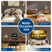 Garvee Set of 6 Modern 3D Fluted Acoustic Wood Slat Wall Panels 47.2" x 23.6" Soundproof Decorative Panels for Home Theater, Office, Studio and Interior Walls, Walnut