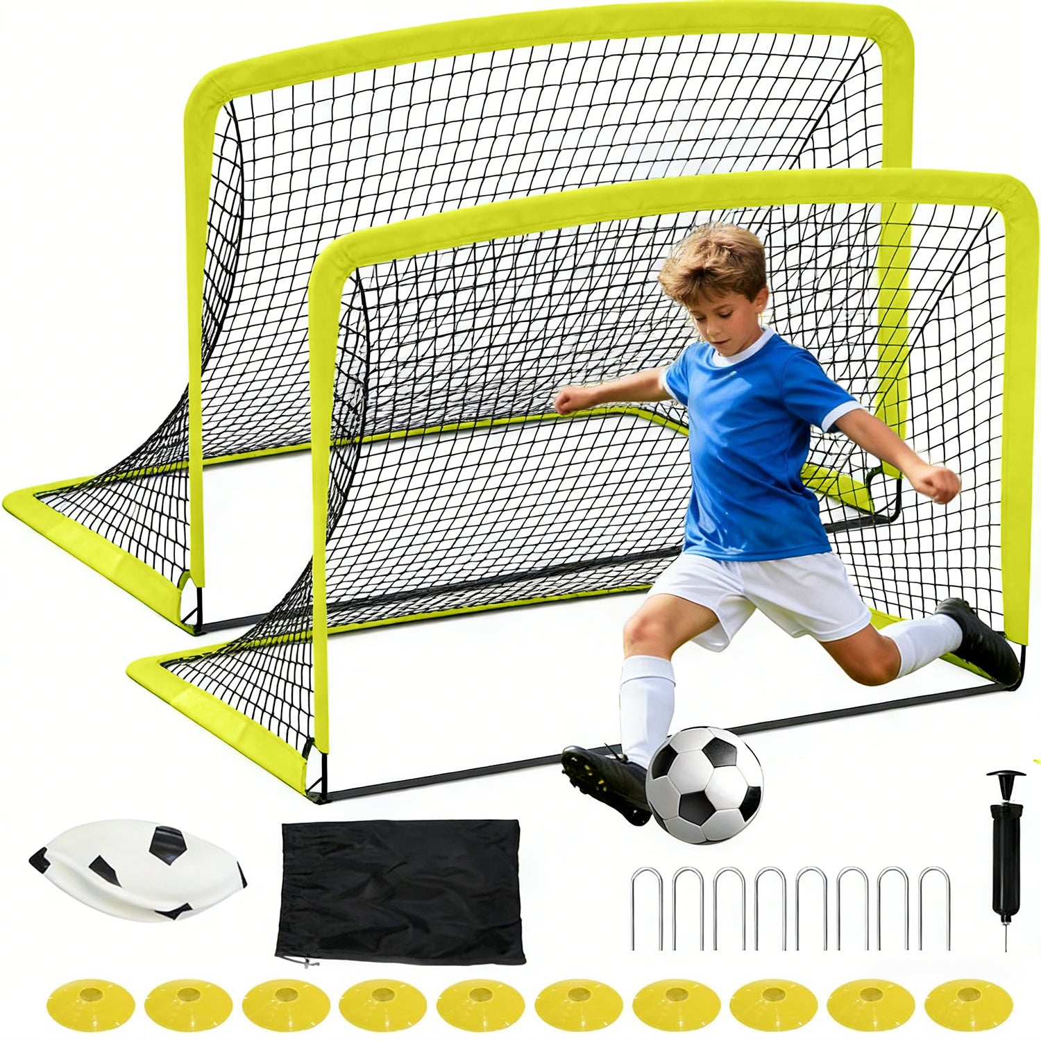 Garvee Metal Football Training Frame Heavy-Duty Steel Tool-Free Quick ...