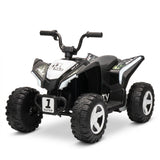 Garvee 12V Kids Electric ATV Ride-On Quad 4-Wheeler - Rechargeable Battery Powered Off-Road Outdoor Toy Vehicle for Toddlers Ages 3-6, Up to 4 MPH - White - White