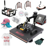 Garvee Heat Press Machine 15x15 8-in-1 Multi-Use 1400W Metal Swing-Away Slide-Out Drawer for T-Shirts Mugs Hats Plates