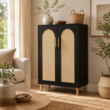 Garvee Particle Board Cabinetparticle Board Cabinet - Black