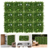 Garvee Realistic Artificial Boxwood Hedge Panels - Faux Greenery Wall Trellis for Privacy & Decor - Indoor Outdoor Home, Garden, Patio, Balcony, Office, Wedding - 12 Pack, 50x50CM