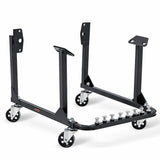 Garvee Engine Cradle with Wheels, 750 LBS Load Capacity Rolling Engine Stand with 4 Swivel Casters and 4 Hook Positions, Engine Cradle Rolling Stand for Chevy Small Block and Big Block