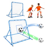 Garvee 2-in-1 Soccer Goal & Rebounder Net, 4x4 FT Adjustable Angle Training Equipment – Portable Soccer Practice Rebounder for Passing, Ball Control & Backyard Drills