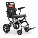 Garvee Lightweight Convertible Wheelchair for Adults – 20 lbs Portable Transport Chair – Removable Turnover-style Armrests – Swing Footrests & Locking Handbrakes – Shock Absorbing Drive Wheels – Ideal Mobility Aid for Travel & Daily Use, Black Carbon