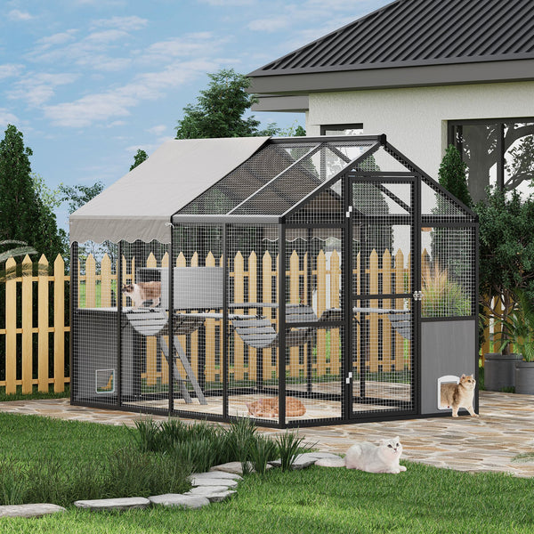 Outdoor Cat Enclosure with Uv Cover for Cats | Garvee