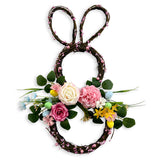 Garvee Pink Easter Wreaths for Front Door, Easter Wreath with Pastel Eggs Decorations for Home, Spring Door Wreath with Peony Flowers on Mixed  for Wall Window(24 Inch) - Pink