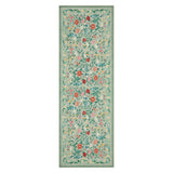 Garvee Modern Floral Washable Rug Non Slip Entryway Mat Farmhouse Accent Carpet for Laundry Room Guest Room - Green
