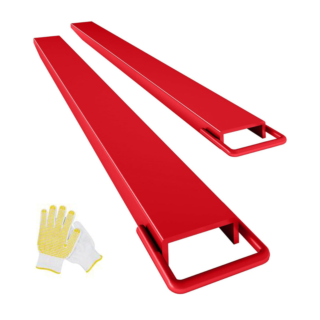 Pair Of Heavy Duty Pallet Fork Extensions – 84 X 5.5 Inch, 4000 Lb Capacity