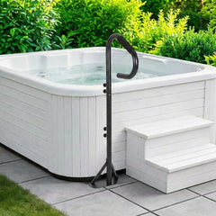 Garvee 35"-57" Hot Tub Handrail-360°Swivel Safety Grab Bars for Bathtubs, Side-Slide Hot Tub Railing Handle for Get in and Out, 600LBS Capacity, Anti-Slip Grip,Ideal for Swim Spa and Pool - Black -3