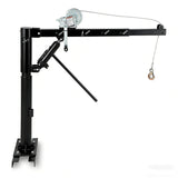 Garvee Pickup Truck Crane, 1000 lbs Capacity Hydraulic Hoist with 360° Swivel, Solid Steel Construction, and Adjustable Boom for Heavy-Duty Industrial Lifting, Black