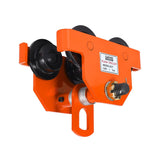Garvee Manual Push Beam Trolley - 1 Ton (2200 lb) Hoist Trolley - Adjustable 2.5-7 in I-Beam Flange, Dual-Wheel Alloy Steel - Straight/Curved I/H-Beam Track - Color: Orange - 1T+Orange+Manual