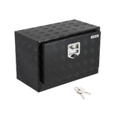 Garvee 36"x14"x16" Underbody Truck Tool Box - Heavy-Duty Aluminum Diamond Plate, Lockable Waterproof Design with T-Handle Latch and Keys for Pickup, Van, and Trailer, Black - Black