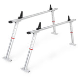 Garvee Truck Rack, 35.4-71in Adjustable Width Ladder Rack for Truck, Aluminum 800 Lbs Capacity, Heavy Duty Truck Bed Rack, Stable Drilling Cargo Support System for Kayak, Surfboard, Lumber, Silver - Silver