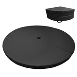 Garvee 59" Pole Dancing Crash Mat – 3" Thick Folding Circular Safety Pad (Black) - Black