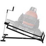 Garvee 880 lb Heavy Duty Lawn Tractor Lift Jack - Telescoping Collapsible Mower Maintenance Stand for Zero Turn Mowers, ATVs & Riding Tractors, Power Drill Compatible, Black