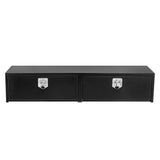 Garvee 60"X16"X13" Black Steel Underbody Truck Tool Box, Truck Bed & Underbelly RV Storage Box, Locking t-Latch, Weather-Resistant, Heavy-Duty Job Box for Pickup Truck Bed, RV, Trailer - Black