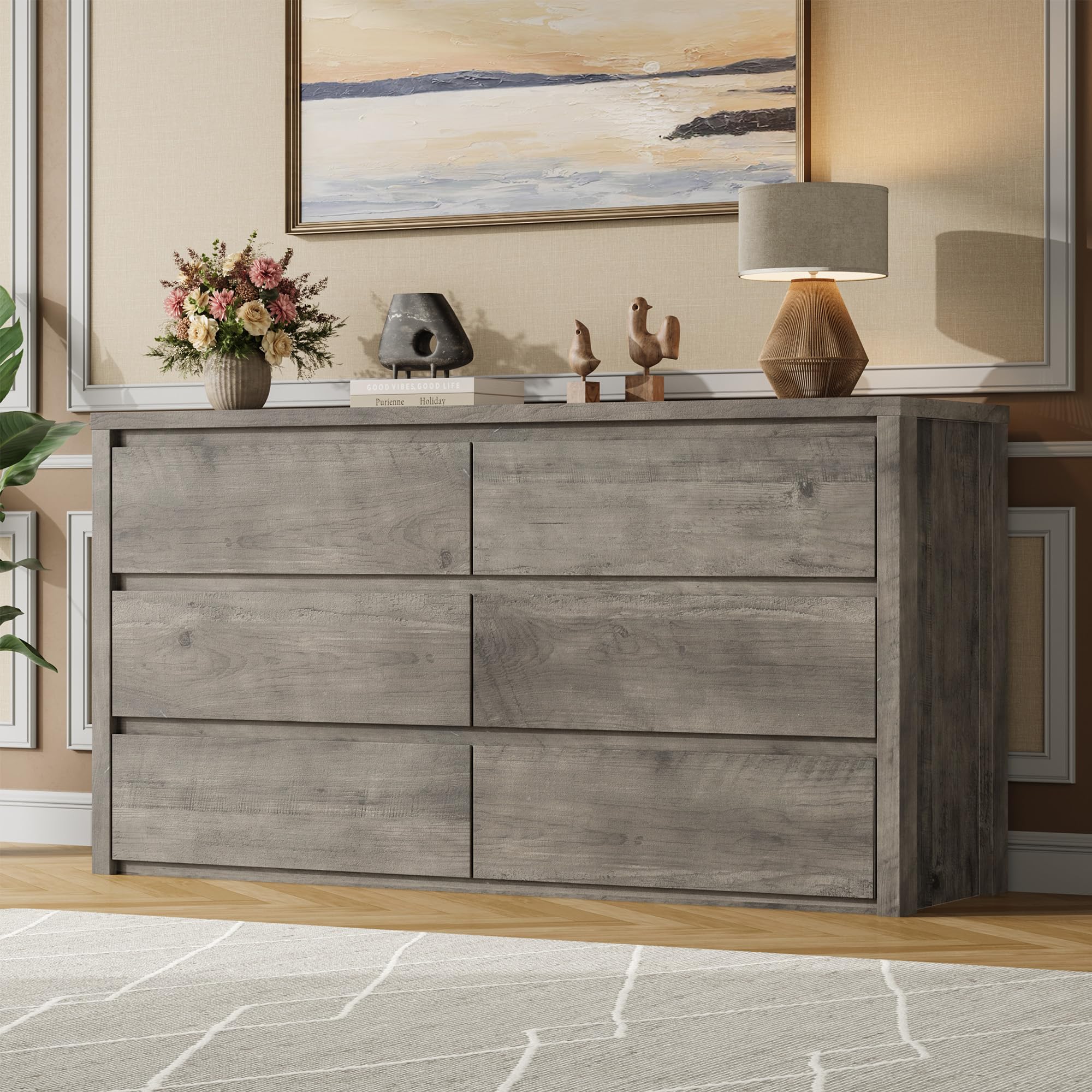 grey washed wood dresser LGHM Dresser with 4 Drawers Grey Wash