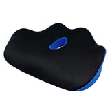 Garvee Ergonomic W-Shaped Memory Foam Office Chair Cushion – Enhanced Lumbar & Hip Support – Pressure Relief – Posture Correcting – Non-Slip Durable Lightweight Pad for Desk, Home, Car, Travel – Washable Cover – Color: Black