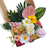 Garvee 1 Pack Tropical Artificial Flowers, Plastic & Silk DIY Faux Flower Arrangement Box with Bendable Stems for Wedding Bouquets Table Centerpieces Home Party Decor