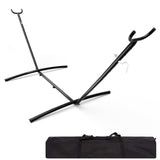 Garvee 9' Heavy Duty Adjustable Hammock Stand, 450 lb Steel Frame with Carry Bag for Patio, Yard, Camping & Indoor Use,Black