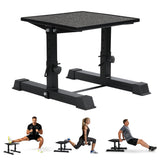 Garvee Adjustable Plyo Box, 400 lbs Capacity Carbon Steel Jump Platform, 4-Level Height Adjustable (12"/16"/20"/24") Fitness Step Box for Cross-Training & Home Gym - Black