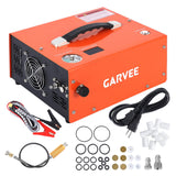 Garvee PCP Air Compressor – 4500 PSI High Pressure Air Pump with Built-in Power Adapter & Auto-Shutoff for 1-Litre Air Cylinders and Paintball Tanks (Orange, US Plug)