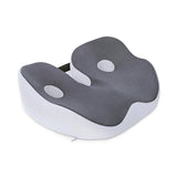 Garvee 1 Piece Office Double-Hole Seat Cushion, Memory Foam, High-Density Slow , Breathable, Non-Slip, Ergonomic, Sciatica Relief, Suitable for Office, Home, Wheelchair & Gaming
