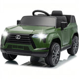 Garvee Licensed Lexus GX550 12V Kids Electric Ride-On Car – Parent Remote Control – 4-Wheel Suspension – Music & LED Lights – Battery Powered Toy for Boys & Girls - Green
