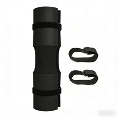 Garvee Barbell Squat Pad - Black Shoulder Neck Protection Pad with Straps, 1.5" Thick High-Density Foam for Squats, Lunges, Hip Thrusts & Heavy Weightlifting - Black