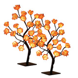 Garvee Lighted Artificial Bonsai Tree, Tabletop Fake Tree with 48 Warm White LED Lights, Battery & USB Powered Bendable Timer Lamp for Home Bedroom Wedding Christmas Decor