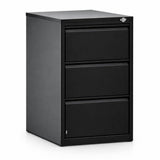 Garvee Black Metal Lateral File Cabinet with Lock – 3 Drawers – Full Extension – Office Storage Organizer for Letter, Legal & A4 Files – Secure Filing Solution for Home or Office – Color: Black - Black