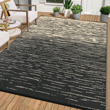 Garvee Waterproof Reversible Patio Rug 9x12ft – Plastic Straw Outdoor Carpet – UV Resistant, Perfect for Deck, Backyard, Camping, Picnic – Black Coffee - Black Coffee
