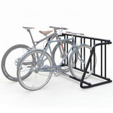 Garvee 5-Bike Floor-Standing Bicycle Parking Rack – Heavy-Duty Q235 Steel Single-Sided Bike Stand, Indoor and Outdoor Storage Organizer for Bicycles (Black)