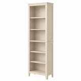 Garvee 6-Tier Tall Bookshelf, 70.3 in Open Shelf Bookcase - Wooden Floor Standing Storage & Display Shelving Unit - Narrow Organizer for Home Office/Living Room - Beige - Beige