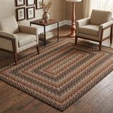 Garvee Easy Jute 4x6 Outdoor Rug Washable Non Slip Braided-Print Neutral Rugs for Living Room Ultra-Thin Non-Shedding Foldable Carpet Indoor Outdoor Farmhouse Rug for Bedroom Kitchen Porch - Orange/Brown