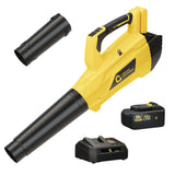 Garvee Powerful 20V Wireless Leaf Blower - 6-Speed Lightweight Electric Blower for Lawn & Garden, Portable Outdoor Yard Tool, Handheld Design, Black & Yellow - Yellow