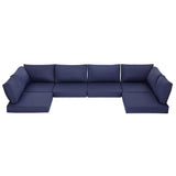 Garvee Patio Sofa Cushion Set for Outdoor Sectionals, 14-Piece Replacement Cushions for 6-Seat Conversation Sets with Non-Slip Design, Blue