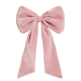 Garvee Giant Velvet Bow 40x24 Inch, Oversized Pink/Black Ribbon Tie for Coquette Room Decor, Large Wall Hanging Backdrop for Birthday Party, Ballerina Girl Bedroom Wedding - Pink