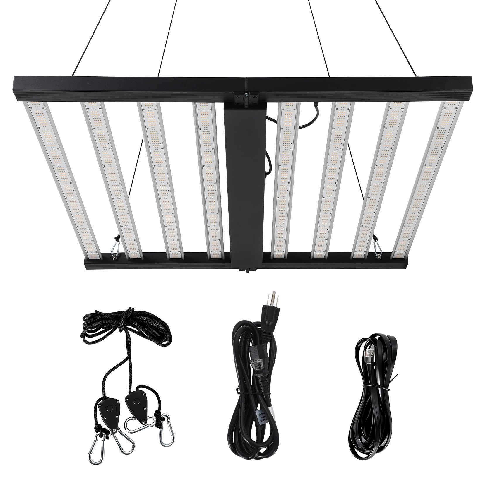 Garvee 600W 8-Bar LED Grow Light with Dimmable Full Spectrum