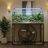Garvee Metal Aquarium Stand with Power Outlets, Cabinet for Fish Tank Accessories Storage - Suitable for Fish Tank Stand, Turtle, Reptile Terrarium